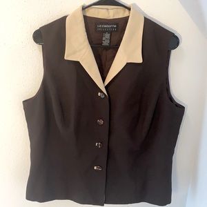 Brown dressy vest